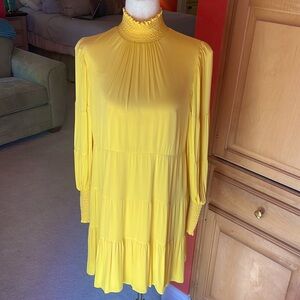 Alice + Olivia Karena Mock Neck Dress